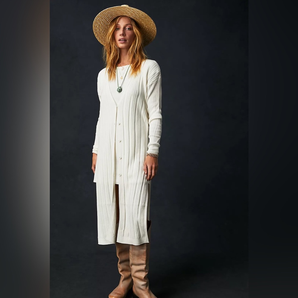Free People Skylight Cardi in Ivory